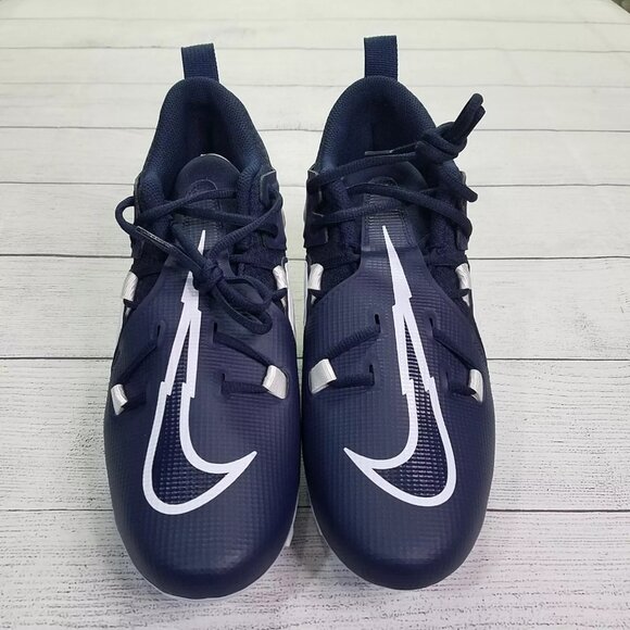 Nike Alpha Menace Pro 3 Football Cleats Mens sz 10.5 Navy/White CT6649-400 - Picture 3 of 6